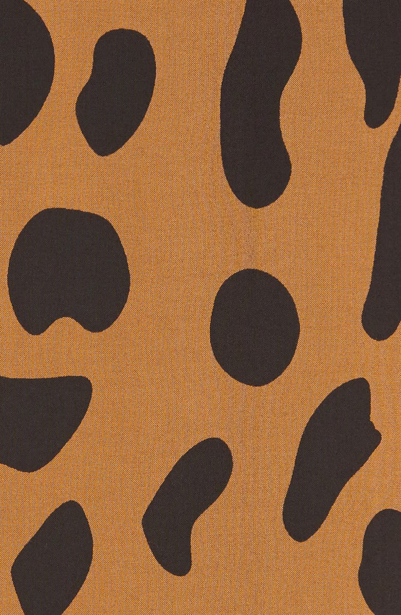 L'AGENCE Ollie Cheetah Print Silk Bomber Jacket, Alternate, color, 