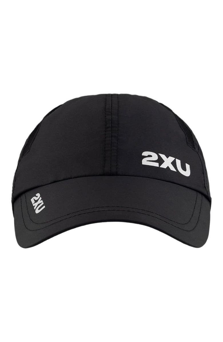 2XU Run Cap, Alternate, color, Black/Black