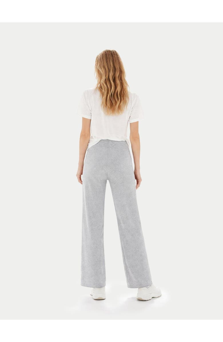 Gobi Cashmere Wide-Leg Ajour Knit Cashmere Pants, Alternate, color, High Rise