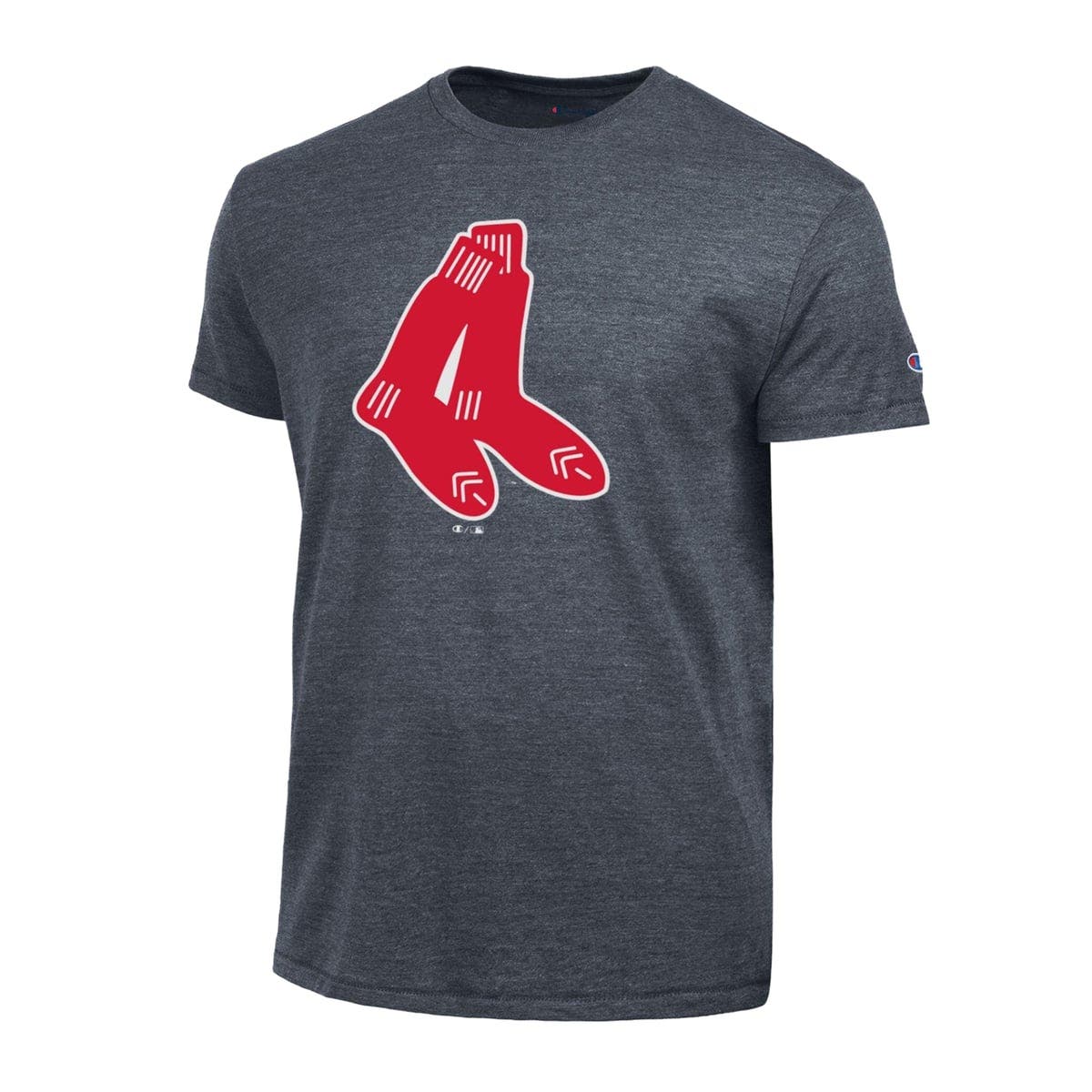 Champion Men's Champion Navy Boston Red Sox Cooperstown Logo Tri-Blend ...