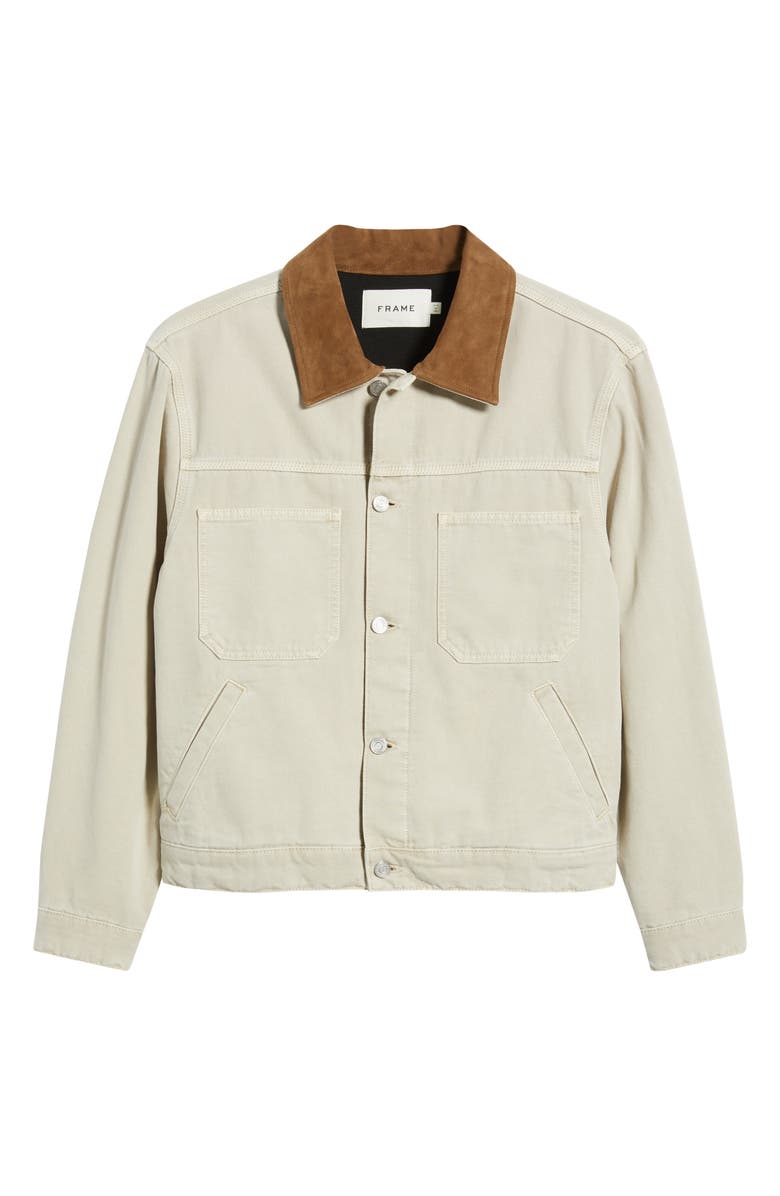 FRAME Cotton Canvas Utility Jacket, Alternate, color, Beach Sand