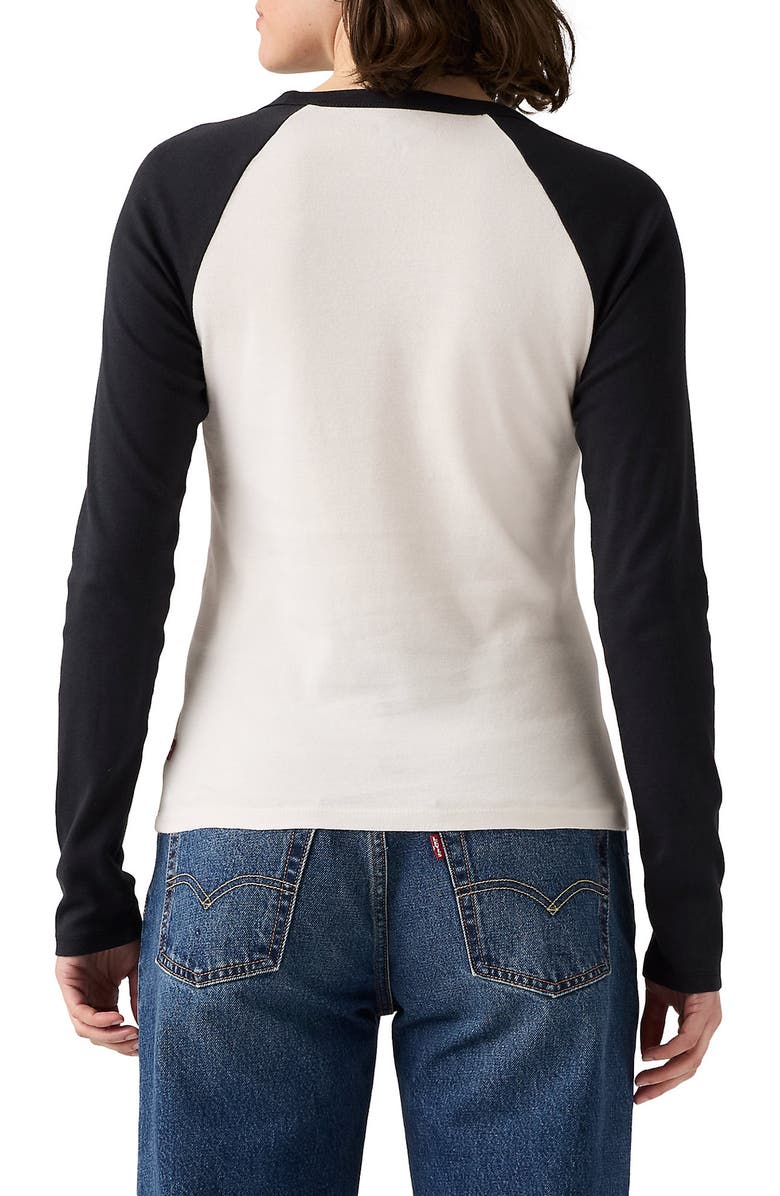 Levi's Essential Raglan Long Sleeve Graphic T-Shirt, Alternate, color, Nashville Sugar S/ Anthracite