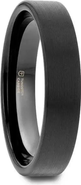Larson Jewelers San Antonio Flat Tungsten Carbide Band With Brushed Finish