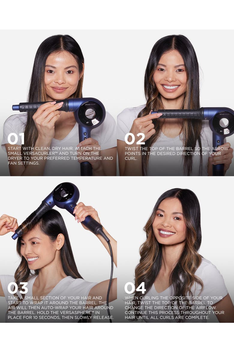 The Versasphere Pro Air 6-in-1 Multi-Styler, Alternate, color, Blue