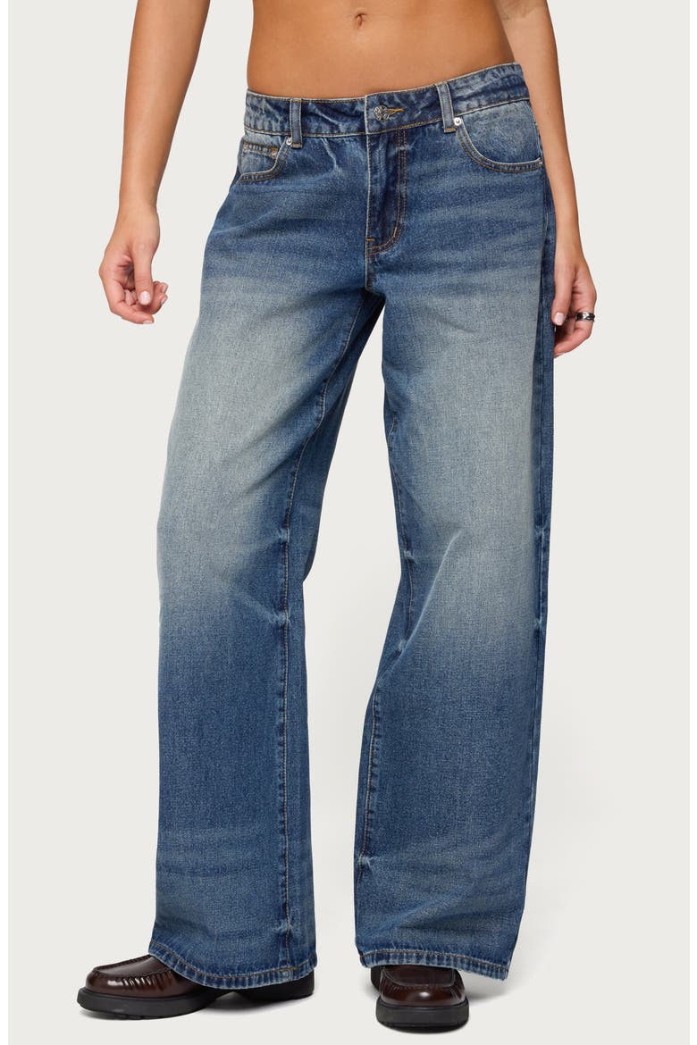 Raelynn Washed Low Rise Wide Leg Jeans, Main, color, MEDIUM-VINTAGE-INDIG