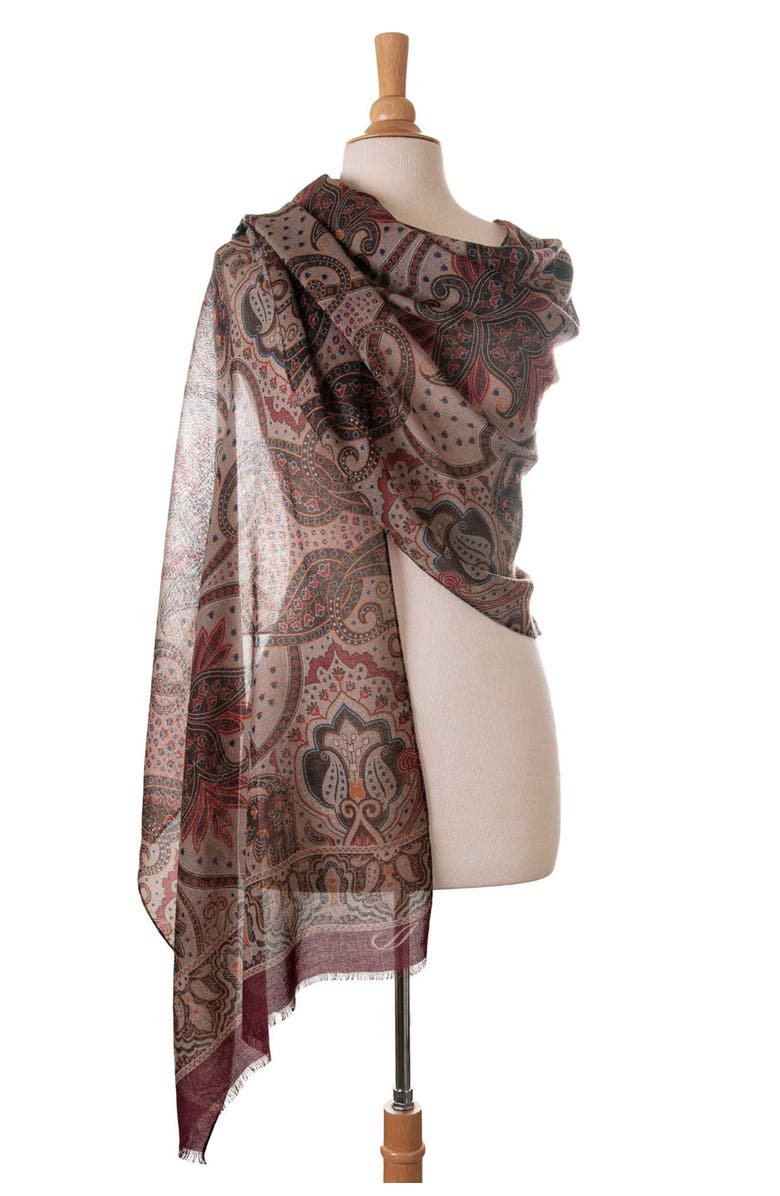 Elizabetta Uffizi - Wool Scarf, Alternate, color, Travertine Beige