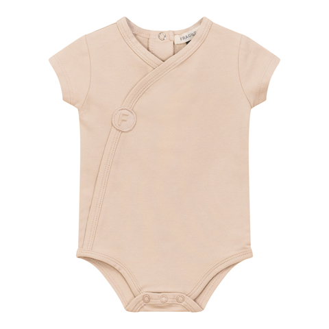 Cotton Spandex Short Wrap Romper (Baby)