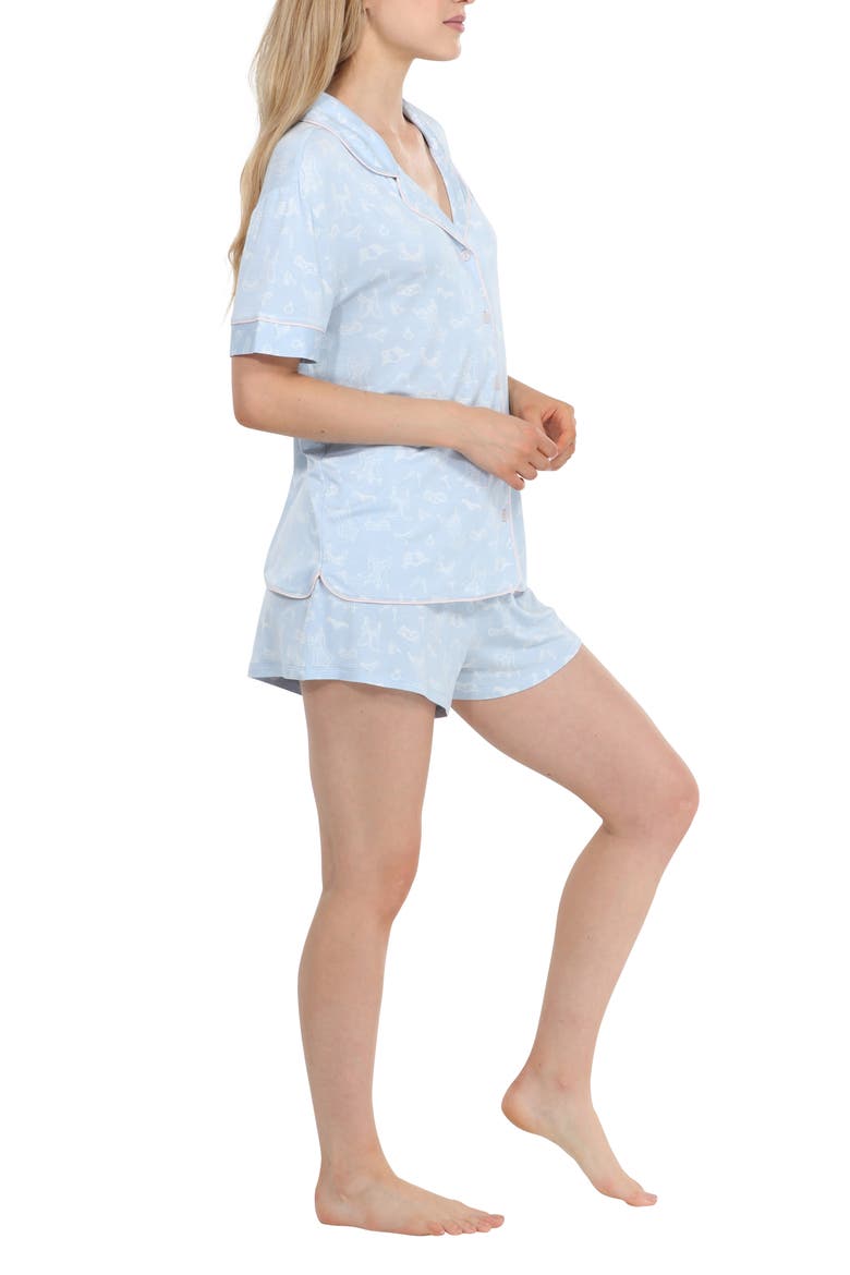 All American Short Pajamas, Alternate, color, HONEYMOON LINGERIE
