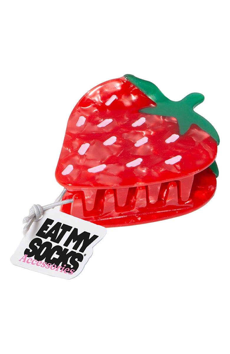 doiy Strawberry Claw Clip, Alternate, color, Red