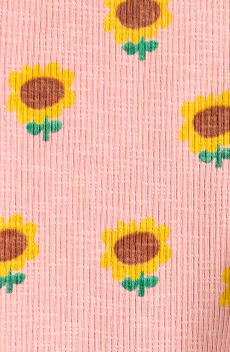 Bobo Choses Sunflower Rib Leggings, Alternate, color, Light Pink