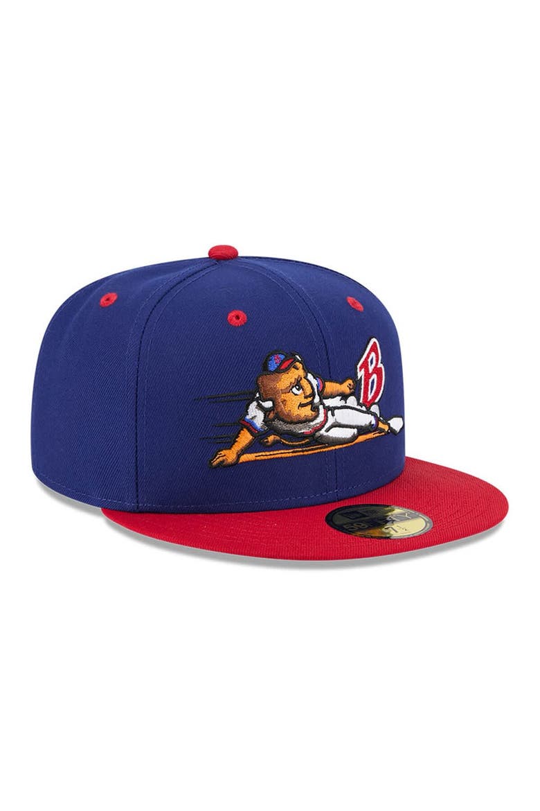 Men's New Era  Dark Blue Buffalo Bisons Theme Nights 59FIFTY Fitted Hat, Alternate, color, Dark Blue