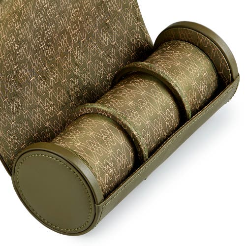 Wolf Earth Triple Watch Roll In Olive