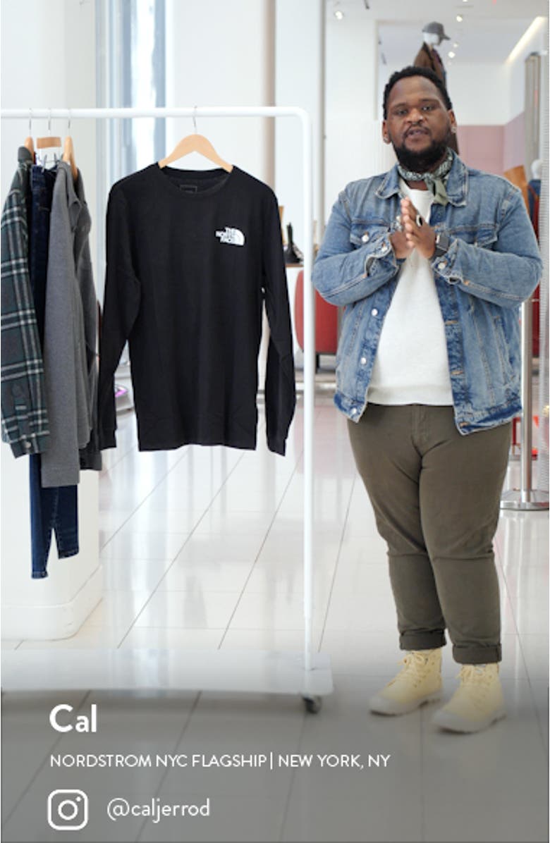 Long Sleeve NSE Box Logo Graphic Tee, sales video thumbnail