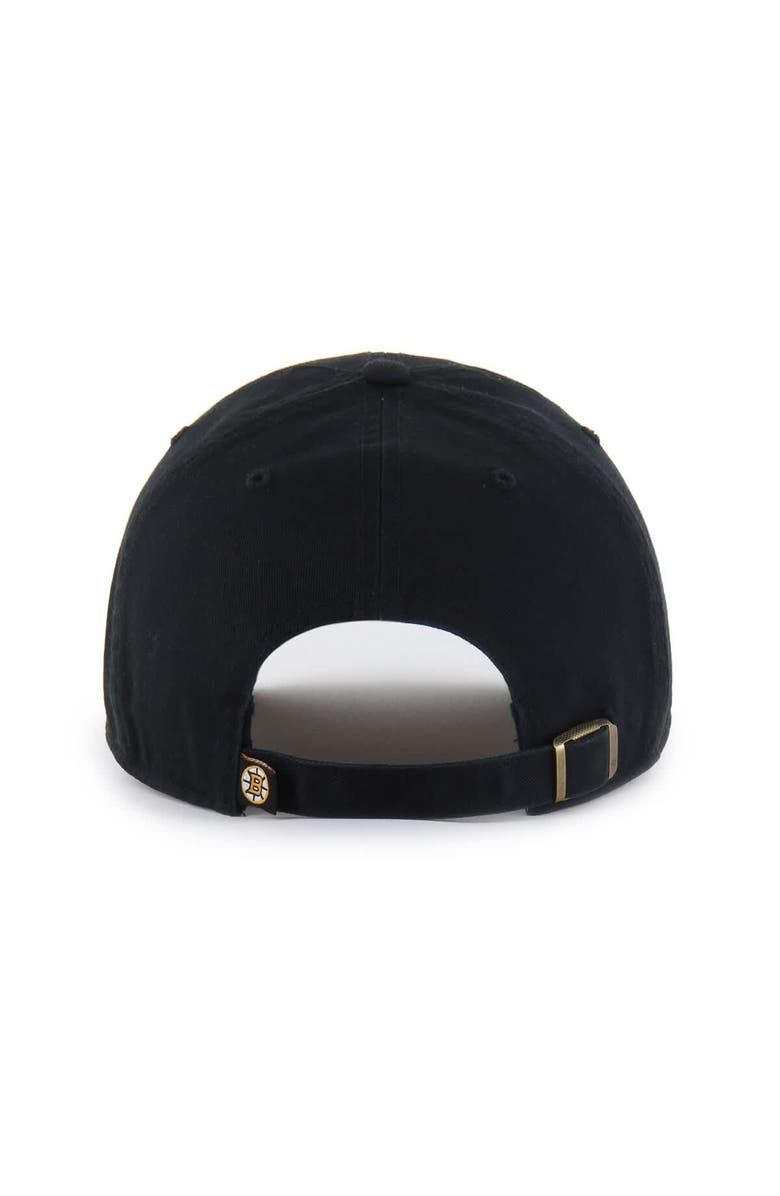 '47 Men's '47 Black Boston Bruins Core Logo Clean Up Adjustable Hat, Alternate, color, Black