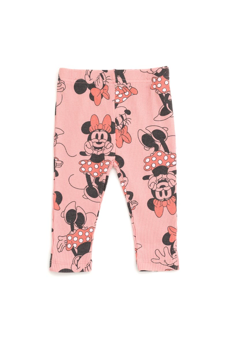 Minnie Mouse Ribbed Long Sleeve Tee and Pants Set, Alternate, color, Mellow Rose Minnie