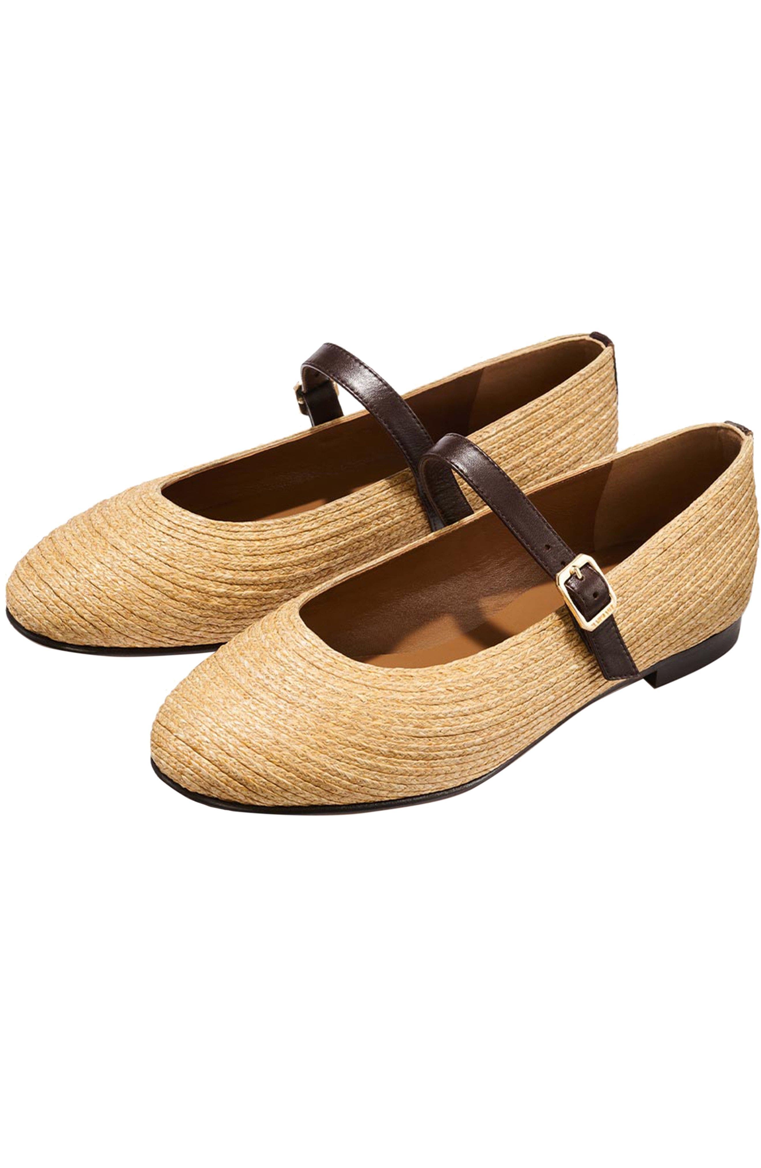 The Demi Jane Flat, Alternate, color, Natural Raffia