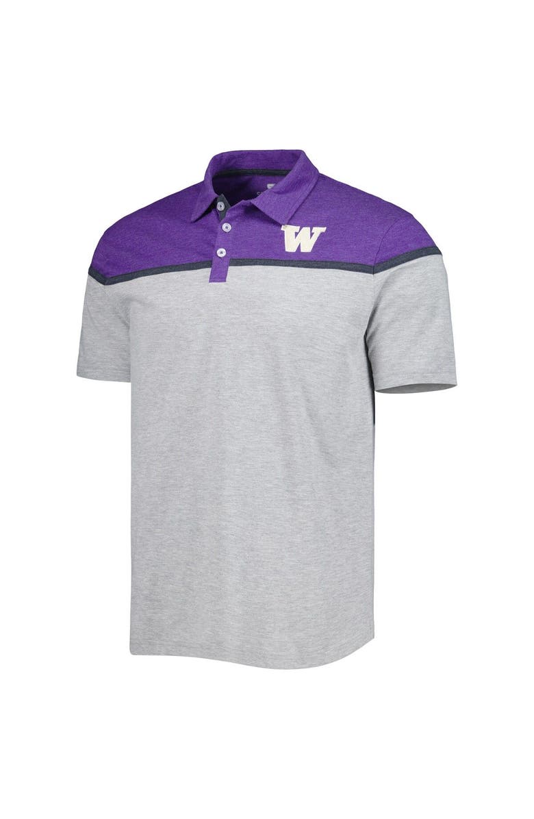 COLOSSEUM Men's Colosseum Heather Gray Washington Huskies Chamberlain Polo, Alternate, color, 