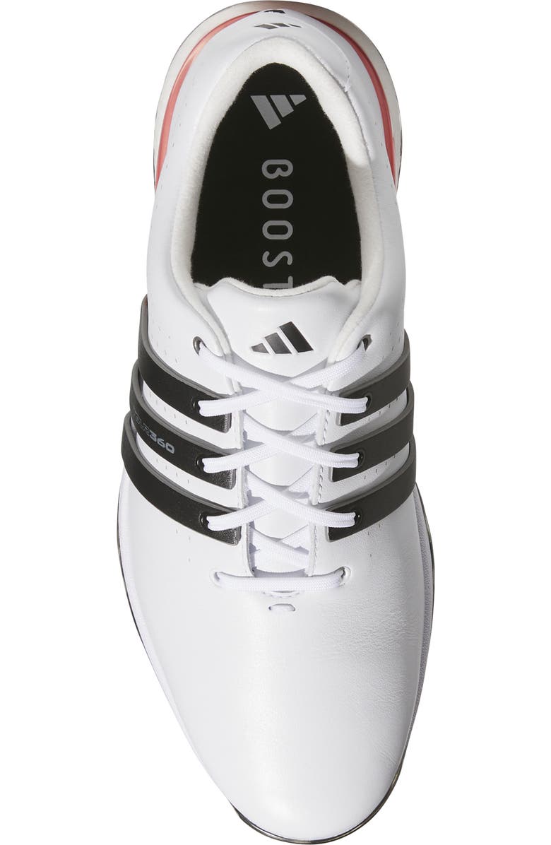 adidas Golf Tour360 24 Boost<sup>™</sup> Golf Shoe, Alternate, color, White/ Core Black/ Lucid Red