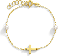 In Season Jewelry 14k Polished Cross Bracelet