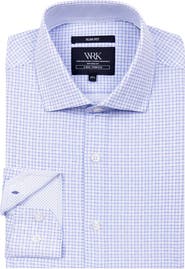 W.R.K Slim Fit Microcheck Performance Dress Shirt