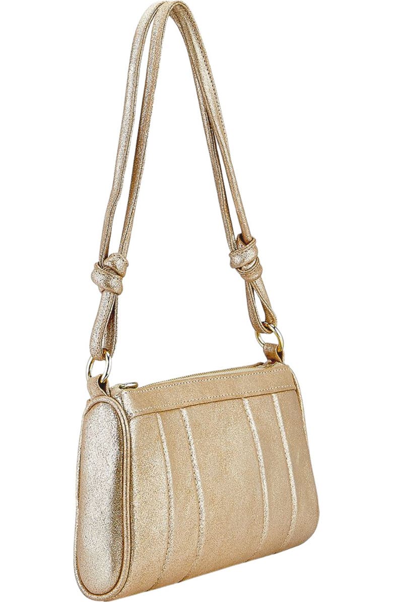 GiGi New York MAGGIE SHOULDER BAG, Alternate, color, Platinum Metallic