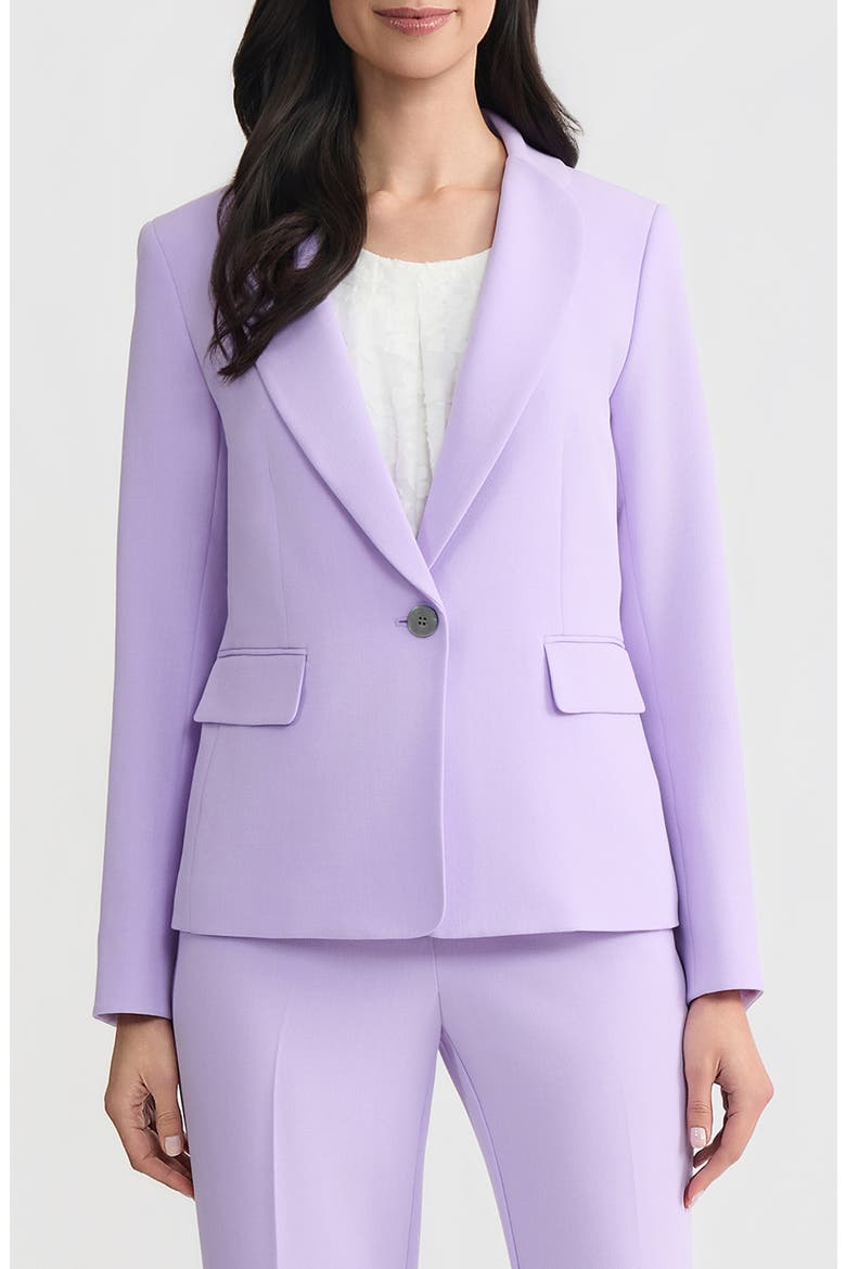 Petal Lapel One-Button Jacket, Main, color, LAVENDER MIST