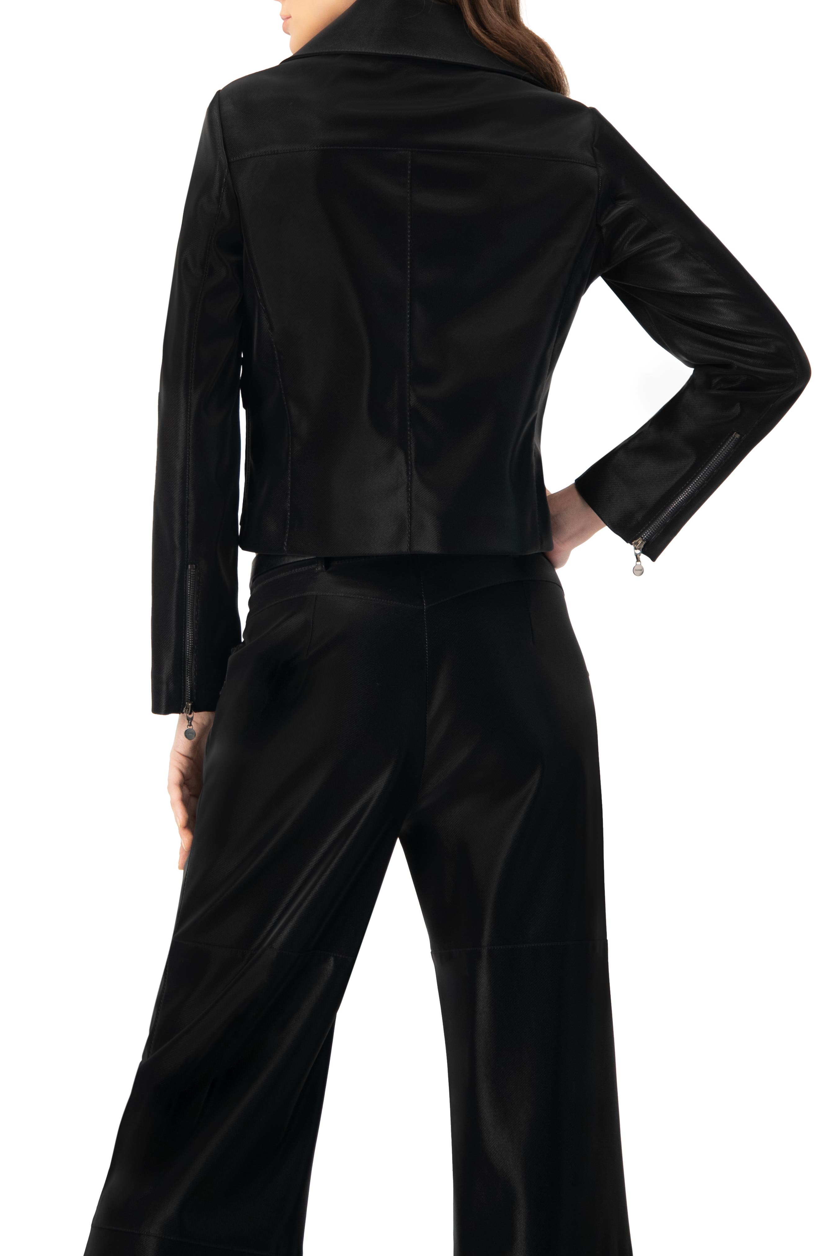 High Shine Biker Jacket - image 2