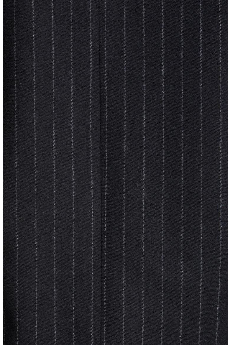 Loulou Studio Oversized Double Breasted Stretch Wool Blazer, Alternate, color, BLACK/ STRIPES