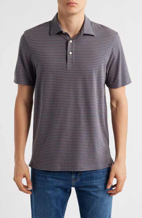 Faherty Retreat Stripe Short Sleeve Polo