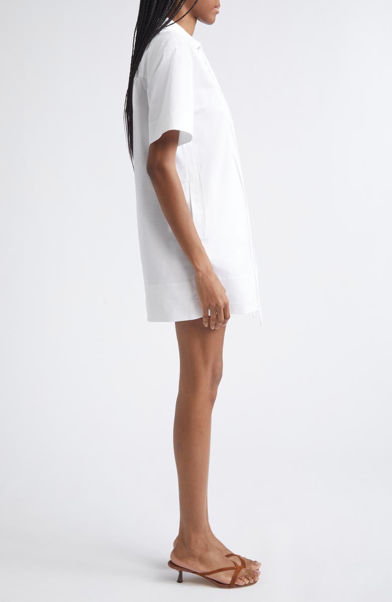 STAUD Tove Lace Up Dress, Alternate, color, White