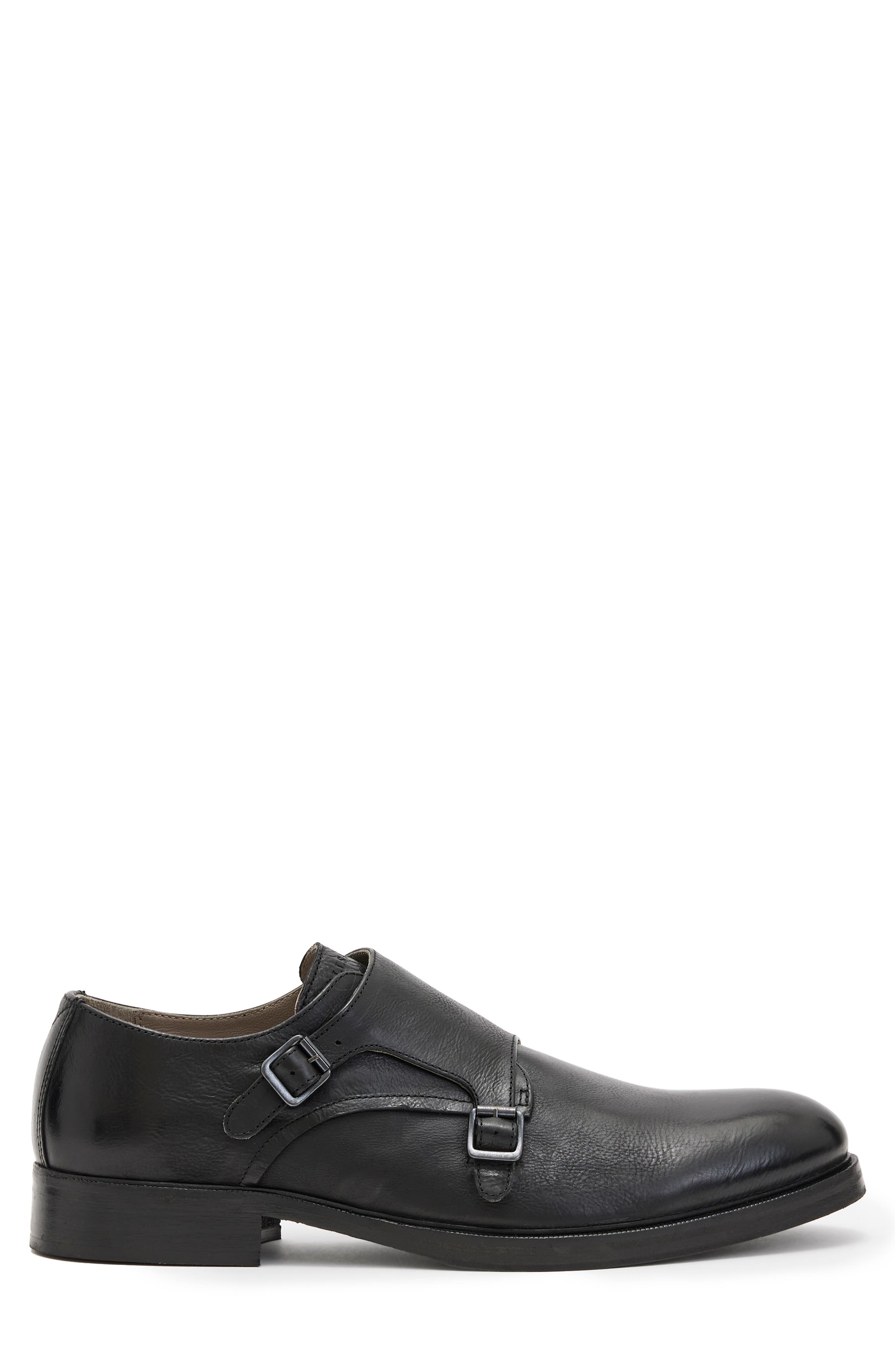 AllSaints Dalton Double Monk Strap Shoe, Alternate, color, 
