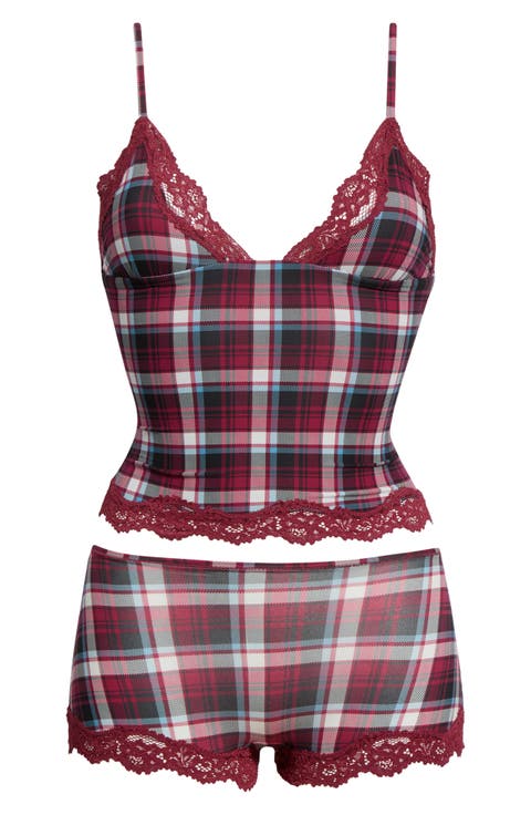 Fits Everybody Lace Cami & Boyshort Set