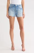 L'AGENCE Clark High Waist Denim Cutoff Shorts