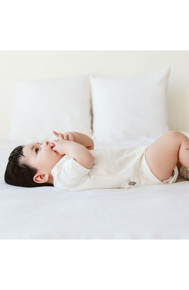 goumikids Short-Sleeve Baby Bodysuit, Alternate, color, Cloud