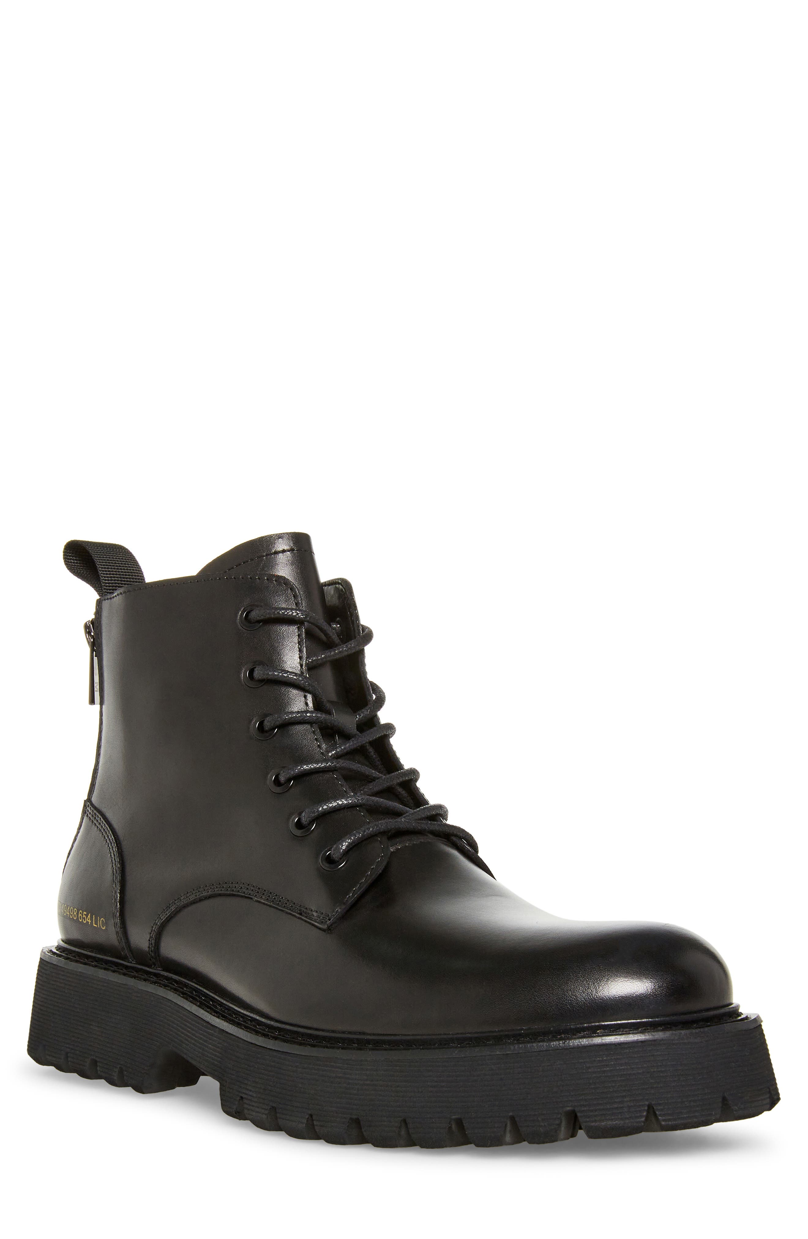 Steve Madden Fintan Zip Combat Boot, Main, color, 