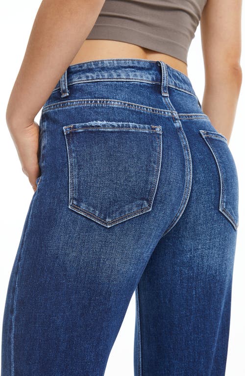 Bayeas High Waist Wide Leg Slit Hem Jeans
