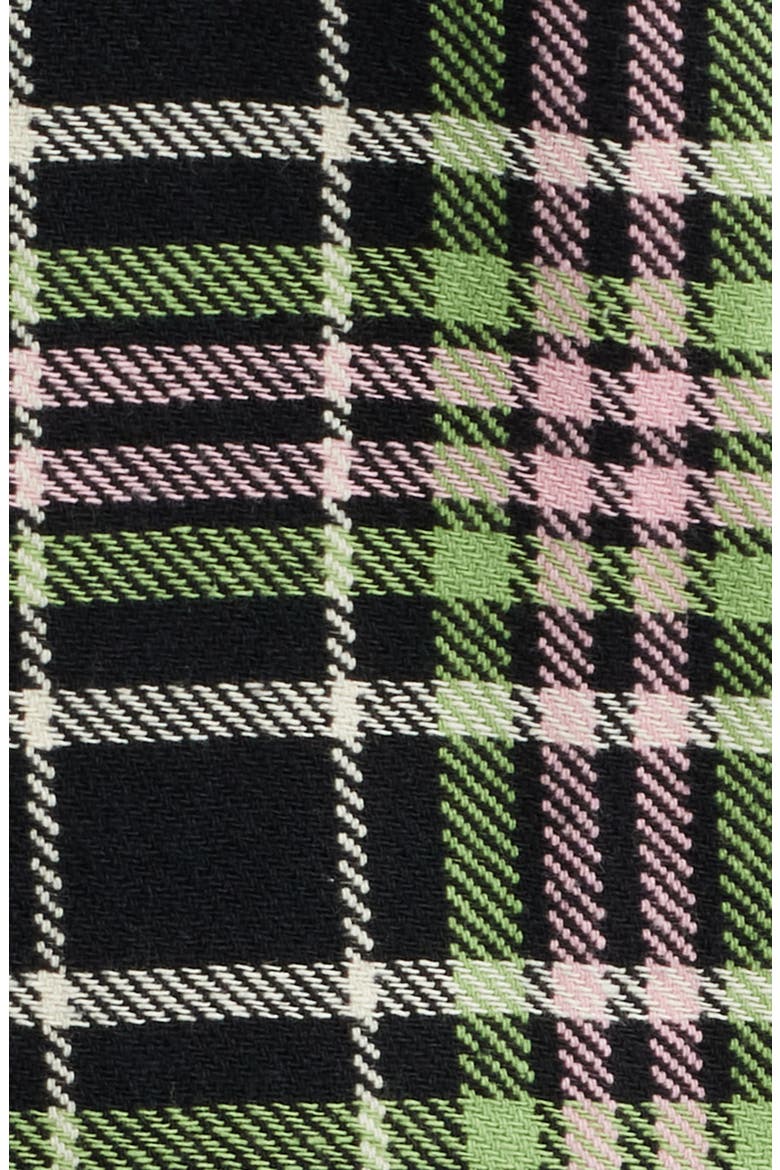 BB Club Plaid Button-Up Shirt, Alternate, color, BLACK