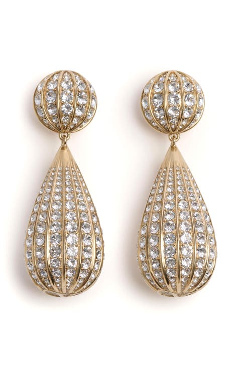 【Valentino Garavani】Oval earrings Valentino Garavani Oval Metal Earrings with Swarovski
