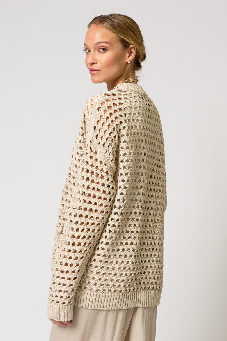 Iris Braided Trim Duster, Alternate, color, TAUPE