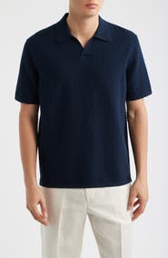 NN07 Paul Textured Organic Cotton Knit Polo