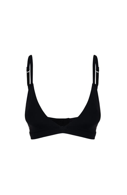 Cheeky Cherry Ultra Smooth Triangle Bralette In Onyx