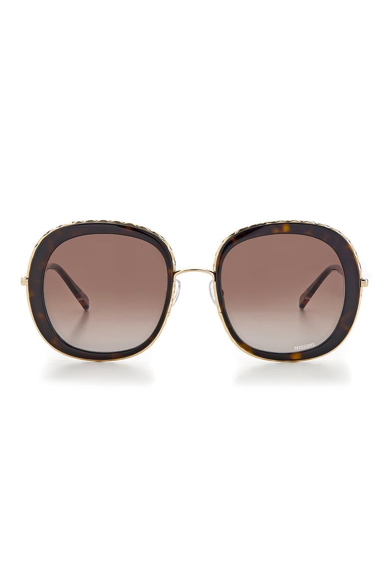53mm Round Sunglasses, Main, color, HAVANA