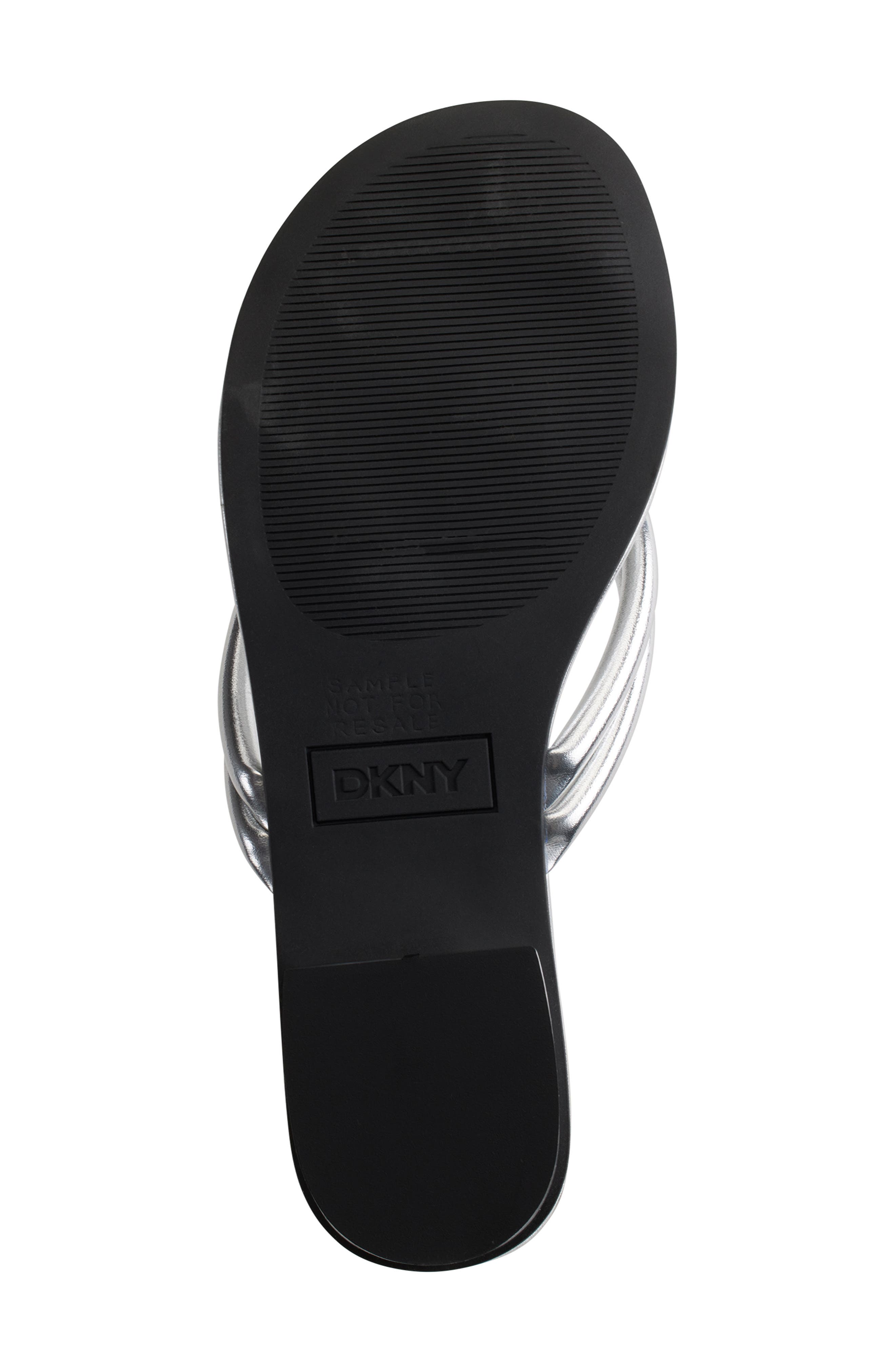 DKNY Clemmie Flip Flop, Alternate, color, Silver