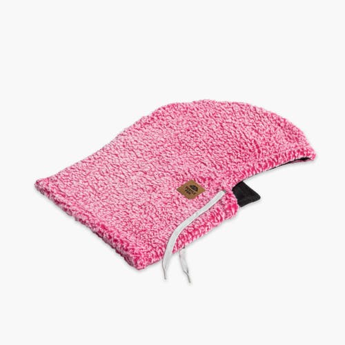 Turtle Fur High Pile Fleece Booter Overhood In Pink