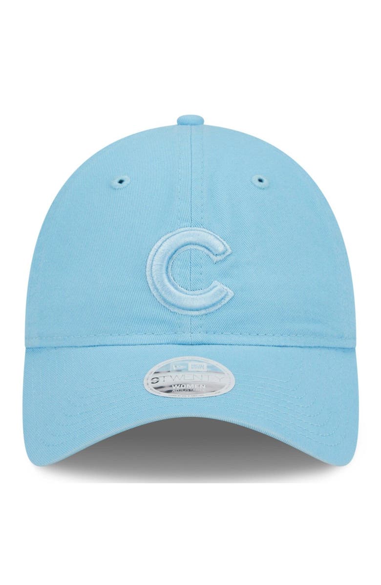 New Era Women's New Era Light Blue Chicago Cubs Doscientos Core Classic 9TWENTY Adjustable Hat, Alternate, color,
