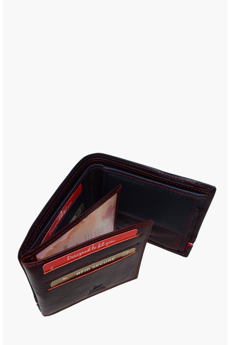 The Sailor Trifold Leather Wallet 507, Alternate, color, Navy