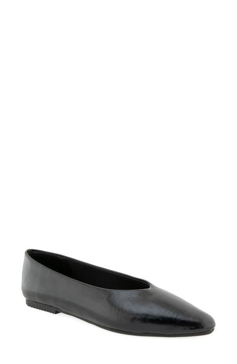 Leonore Faux Leather Flat