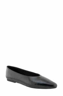 Leonore Faux Leather Flat
