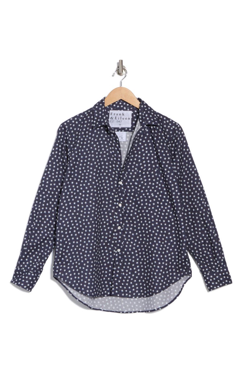 Frank & Eileen Eileen Star Print Relaxed Button-Up Shirt, Alternate, color, 