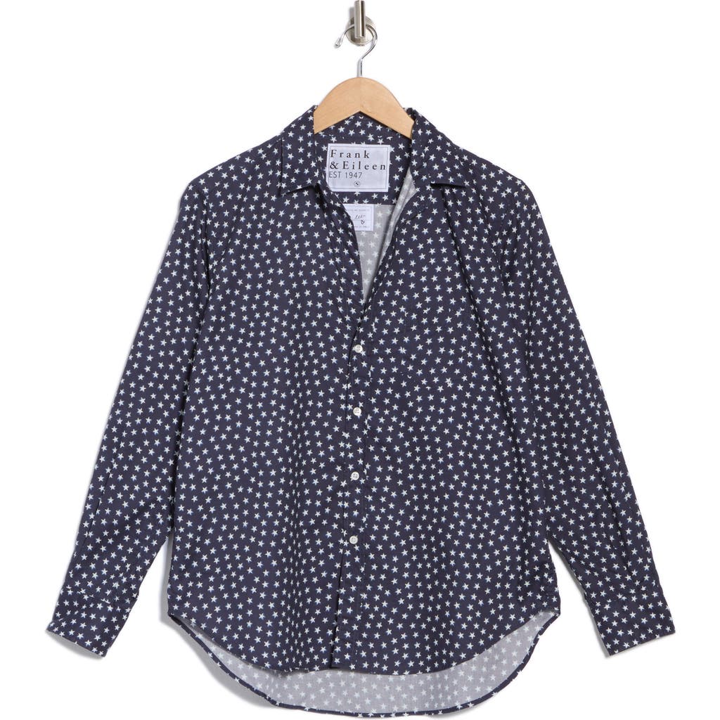 Frank & Eileen Eileen Star Print Relaxed Button-up Shirt